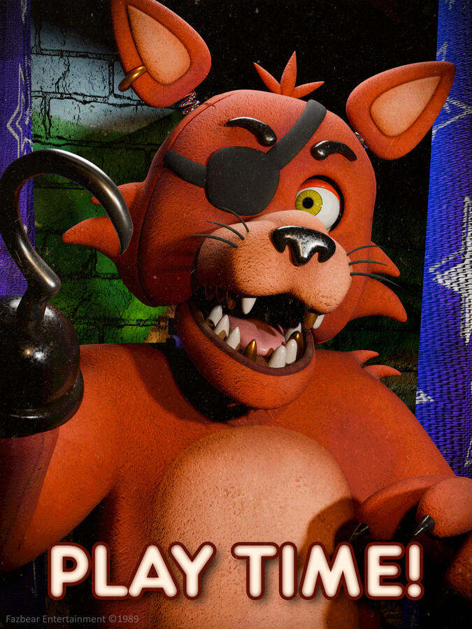 Foxy the Pirate's 'PLAY TIME!' poster